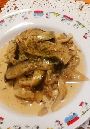 ご褒美料理！ナスと挽き肉のクリーム煮-レシピのメイン写真