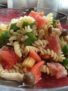夏野菜マリネの冷製ショートパスタ-レシピのメイン写真