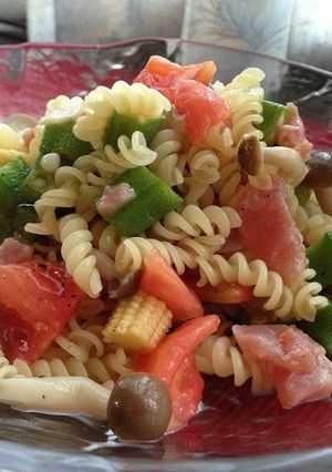 夏野菜マリネの冷製ショートパスタ-レシピのメイン写真