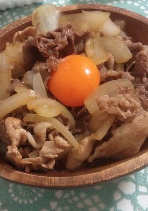 簡単！お手軽つゆだく牛丼-レシピのメイン写真