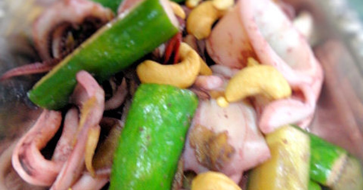 イカときゅうりとカシューナッツの炒めもの by ☆すいか