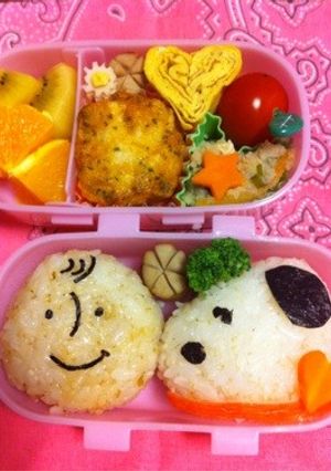 ☆スヌーピーキャラ弁☆-レシピのメイン写真