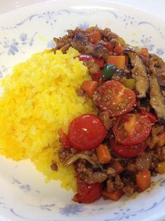 キノコと野菜たっぷりドライカレー-レシピのメイン写真