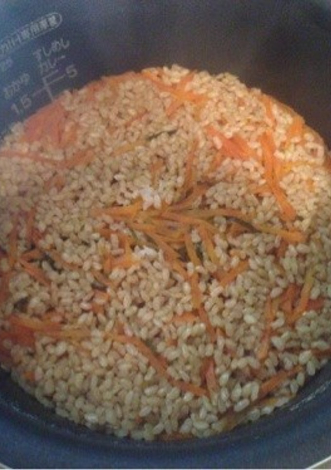 玄米を炊飯器で簡単に炊く。-レシピのメイン写真