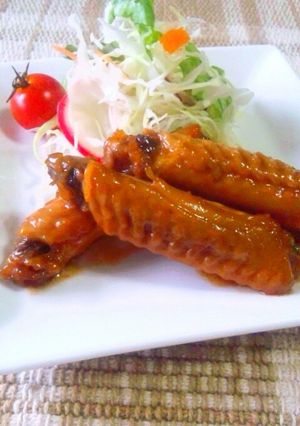 お酢で若鶏スペアリブのさっぱり煮♪-レシピのメイン写真