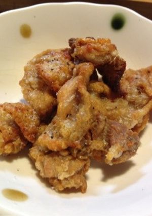 鶏皮パリパリ☆揚げ油不要!-レシピのメイン写真