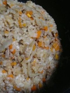 *牛ごぼうの炊き込みご飯-レシピのメイン写真