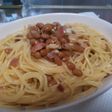 簡単☆ミョウガ納豆パスタ