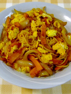 焼きそばと卵で美味しいナポリタン-レシピのメイン写真