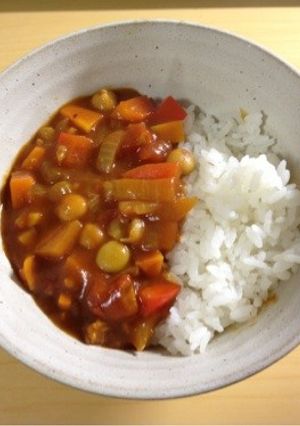 豆と野菜たっぷりのひき肉カレー♡-レシピのメイン写真