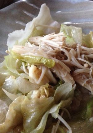 レタスとえのきのさっと炒め-レシピのメイン写真