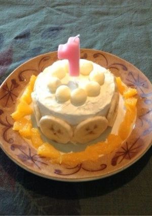 1歳の誕生日にバナナケーキ☆離乳食-レシピのメイン写真