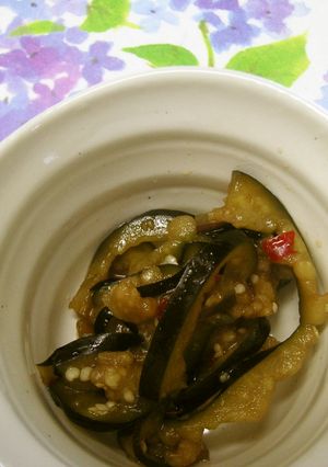 めっけもん♪すぐ食べれるナスのピリ辛和え-レシピのメイン写真