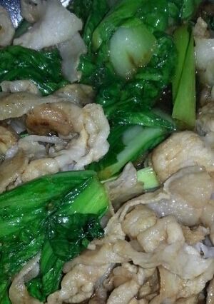 豚肉とチンゲン菜炒め-レシピのメイン写真