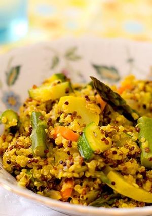 カレー風味キヌアリゾット−グルテンフリー-レシピのメイン写真