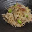 旬!香り冥加とピーラー牛蒡の炊き込みめし