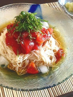 爽やかトマトのぶっかけ素麺-レシピのメイン写真