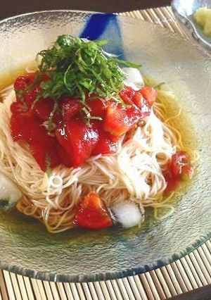 爽やかトマトのぶっかけ素麺-レシピのメイン写真