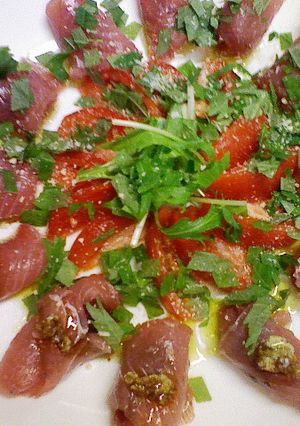 マグロのカルパッチョ-レシピのメイン写真