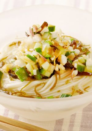 「だし」たっぷりのもずく麺-レシピのメイン写真