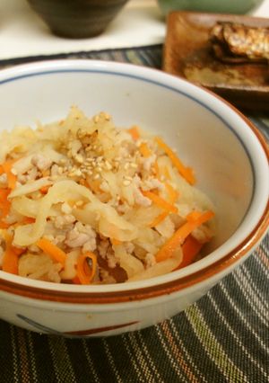 ＊簡単＊豚ひき肉入り切干大根＊-レシピのメイン写真