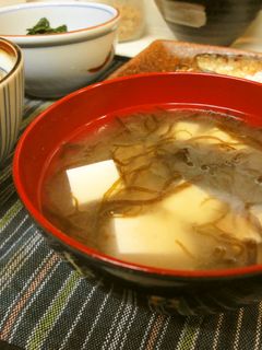 *朝食に*もずくと豆腐の味噌汁*-レシピのメイン写真