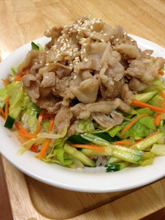 夏のスタミナご飯!ジンジャーポーク丼-レシピのメイン写真