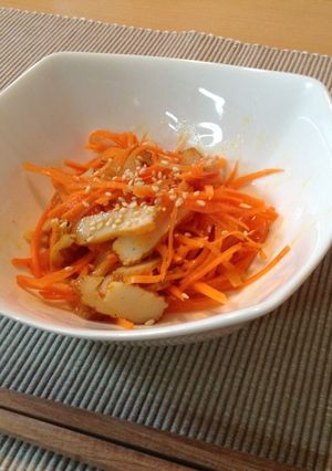 苦手克服☆しゃきしゃきにんじん和え物-レシピのメイン写真
