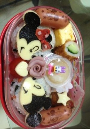 ミッキーラブラブ弁当-レシピのメイン写真