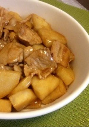長芋と豚肉のオイスター炒め-レシピのメイン写真