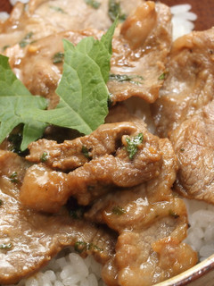 豚ロースのしそポンさっぱり丼-レシピのメイン写真