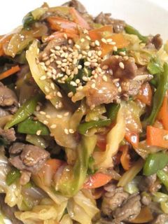 生ラム野菜炒め-レシピのメイン写真
