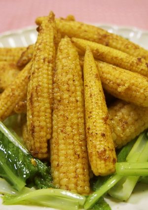 ヤングコーンのカレー炒め☆花椒風味-レシピのメイン写真