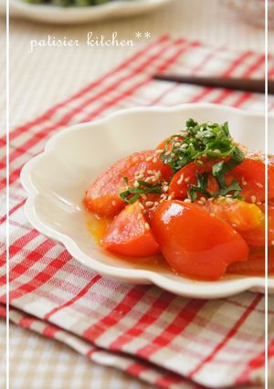 トマトの生姜風味中華炒め-レシピのメイン写真