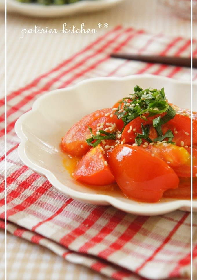 トマトの生姜風味中華炒め-レシピのメイン写真