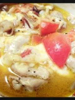 トマトのチーズ焼き*アヒージョ風-レシピのメイン写真