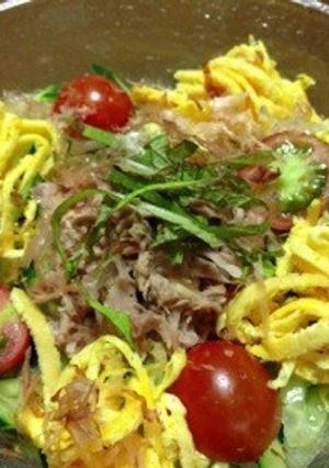 夏野菜✩サラダうどん♪♪-レシピのメイン写真