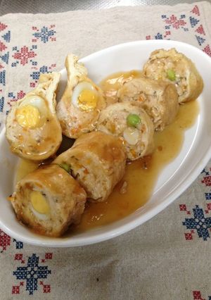 ふっくら！鶏挽肉とお揚げの五目含め煮-レシピのメイン写真