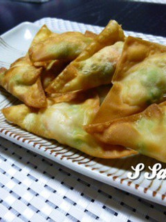 枝豆とエビの揚げワンタン-レシピのメイン写真