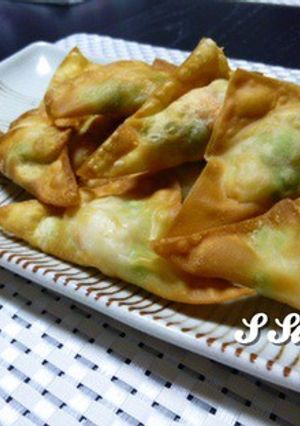 枝豆とエビの揚げワンタン-レシピのメイン写真