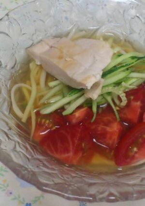 夏にサラダ冷や麦パート2-レシピのメイン写真