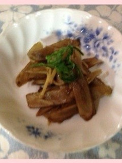 ごぼうと生姜のきんぴら-レシピのメイン写真