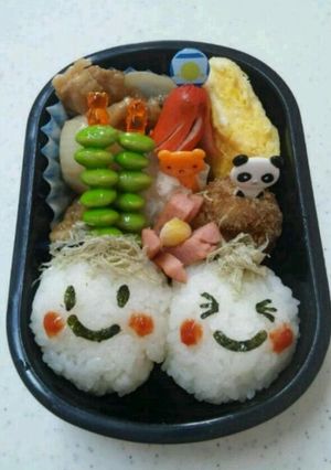 ニコニコおにぎり♪-レシピのメイン写真