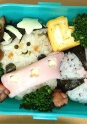 プールデビューキャラ弁 浮き輪-レシピのメイン写真