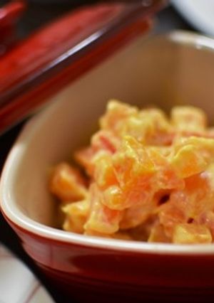 人参だけ！クリームチーズ和え-レシピのメイン写真