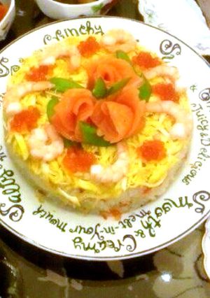 お祝いに♡寿司ケーキ-レシピのメイン写真