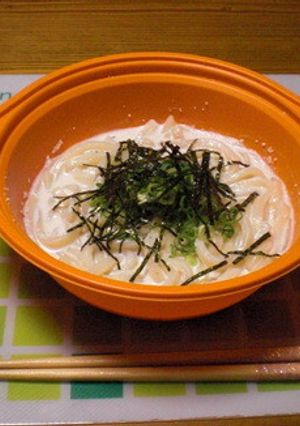 明太子クリームうどん！ラクッカー-レシピのメイン写真