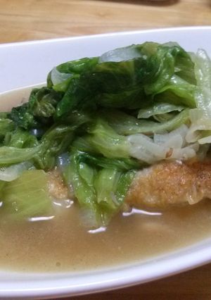 鶏レタス☆スープも美味しい♪-レシピのメイン写真