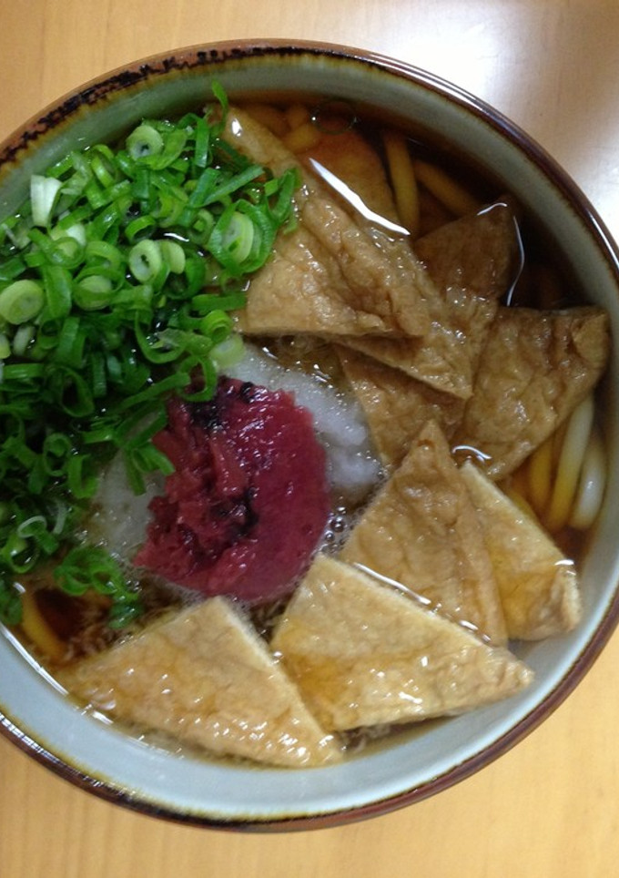 梅とおろしのキツネうどん-レシピのメイン写真