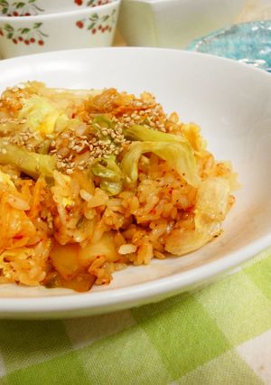 *簡単*レタスキムチチャーハン*-レシピのメイン写真